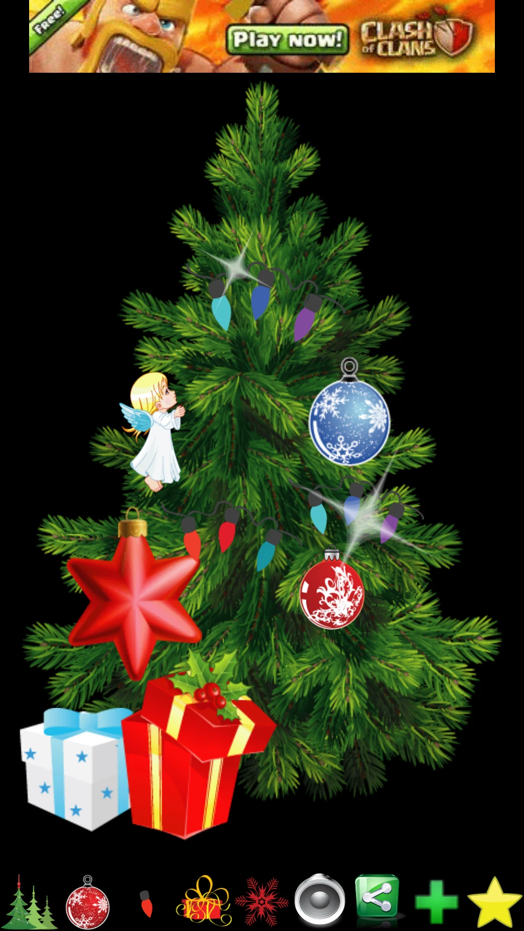 Christmas tree decoration screenshot
