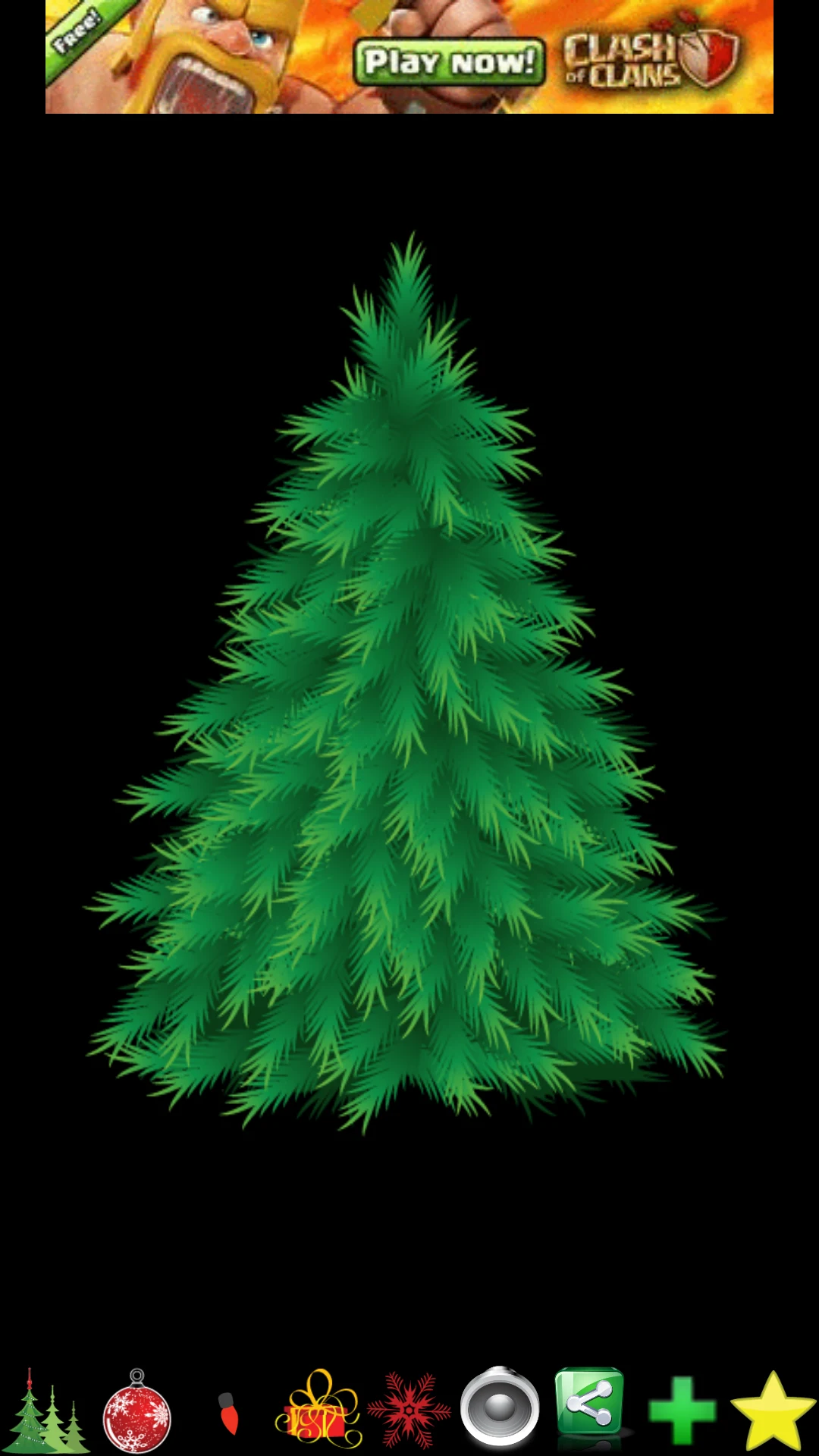 Christmas tree decoration screenshot